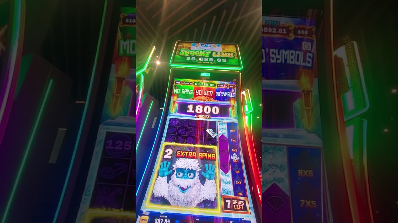 Spooky Link Yo Yeti 3 gem popped on 5 cents bonus win