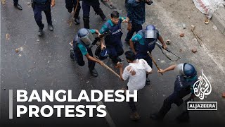 Bangladesh police clash with protesters calling for PM resignation