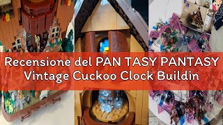 Recensione del PAN TASY PANTASY Vintage Cuckoo Clock Building Blocks Set, Chalet Style, Real Work Me