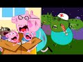 Zombie Apocalypse, Zombies Appear To Attack Peppa Pig