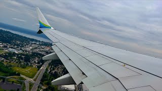 [4K] – Overcast Seattle Takeoff – Alaska Airlines – Boeing 737-9 Max – SEA – N919AK – SCS Ep. 1073