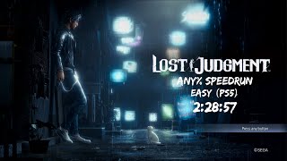 Lost Judgment Speedrun - Any% Easy (PS5) - 2:28:57