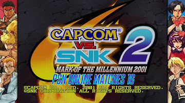Capcom VS SNK 2 PSN Online Matches 16