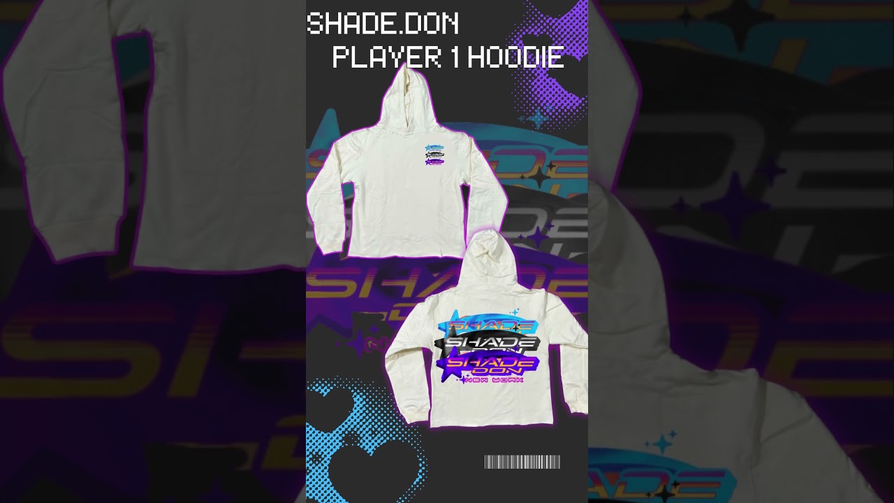 SHADE.DON PLAYER 1 HOODIE LAUNCHES 🚀❤️‍🔥