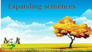 Expanding sentences