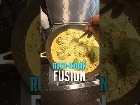 Venison Keema Cabbage Rolls in Coconut Curry