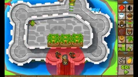 BTD5 Bloons Tower Defense 5 Track 8 Castle (Expert 2) Easy Perfect NLL