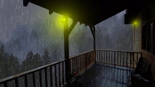 Lluvia Relajante Para Dormir - Sonido de Lluvia y Truenos en Techo - Rain Sounds For Sleeping 190