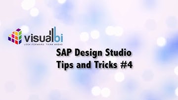 SAP Design Studio Tips and Tricks #4 - Collapsible panels for richer user experience