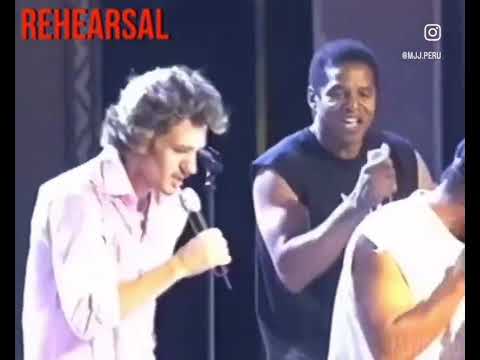 MJ and the Jackson’s rehearsal with NSYNC In 2001