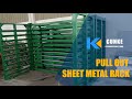 Sheet metal storage solutions  ck pull out sheet metal rack