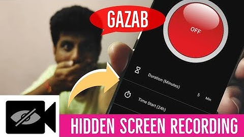 How to do Hidden Screen Recording