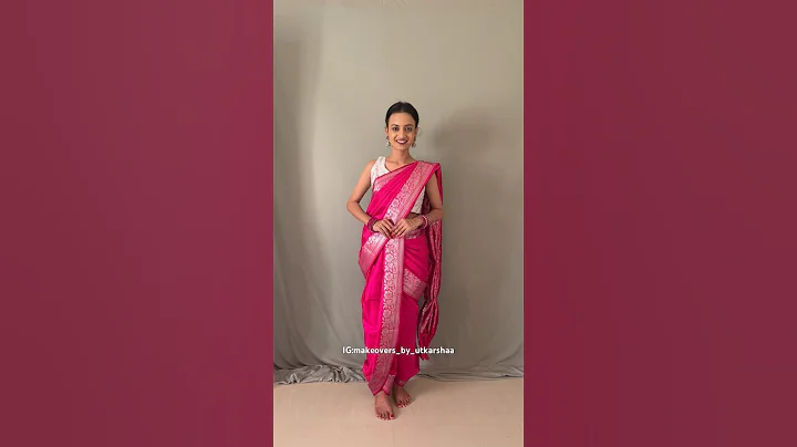 Navratri Day8/9Sarees Styles✨ Dhoti Saree Draping💗 #navratri #pink #festiveseason #festival #saree