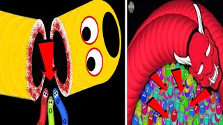 Playing snake worm 🐛🐛 on 2 rank... screenshot 3