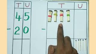 Std-2 | Maths - Formative practical -Subtraction by using teaching aids.
