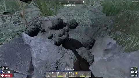 How to get Clay Soil for Cobblestone Rocks - 7 Days to Die