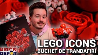 BrickTube Creator - Review LEGO Icons Buchet de Trandafiri 10328