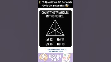 SSC Reasoning Quiz 🔥 Can You Solve in 30 Sec? ⏳