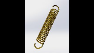 How to make cylindrical extension spring 3D model in SolidWorks? Information