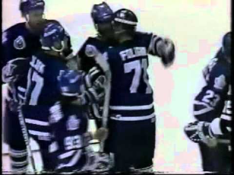 1992 93 Maple Leafs Red Wings Game 5 Mike Foligno OT Winning Goal