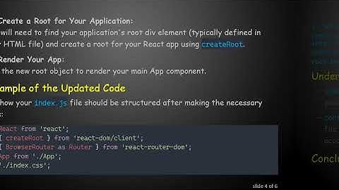 Transitioning to the New React: Replace render with createRoot in React 18