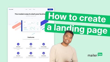 How to Create Landing Pages That Convert - MailerLite tutorial