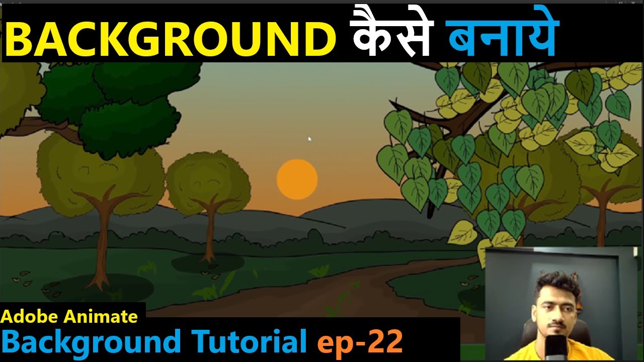 🎨Background Tutorial | Adobe animate tutorial adobe animation cartoon kaise banaye