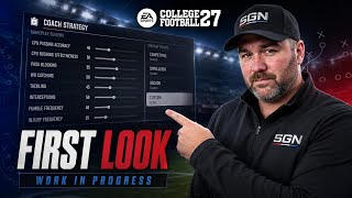 CFB 27 Coach Mode Sliders Gameplay 