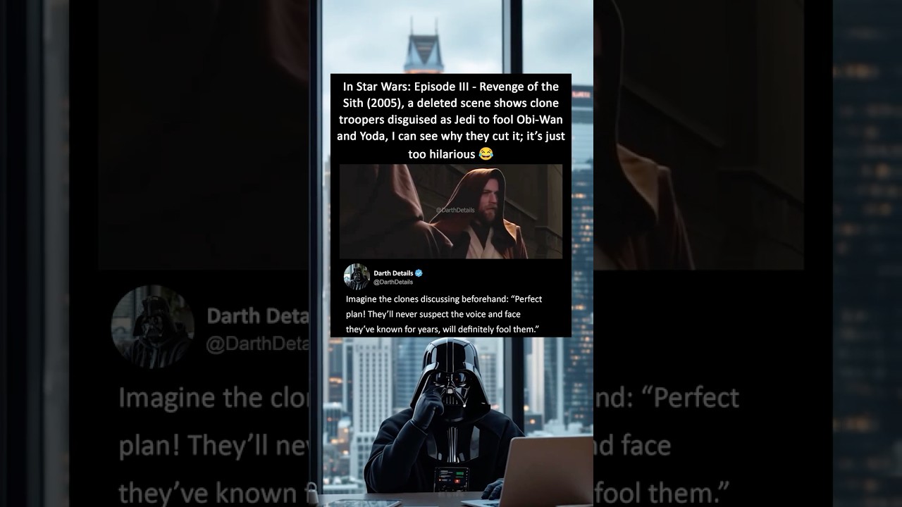 In Revenge of the Sith (2005), a deleted scene shows clones disguised as Jedi to fool Obi-Wan