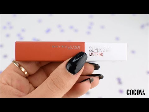 Maybelline New York : SUPER STAY MATTE INK -80 ruler ( swatch+ review)| 1st product review 2020. 