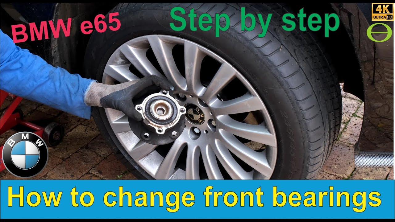 How to change the front bearing on a seven series BMW e65 N62
