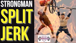 Strongman Split Jerk (where to land your feet to lift maximal weights)
