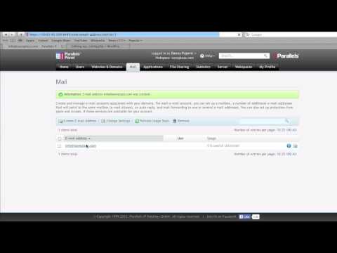 How to Create Email Accounts in Parallels Plesk