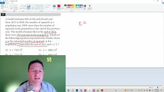 Linear SAT practice test 1, module 2, number 25, math short