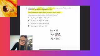 Annuity Recurrence Questions for HSC Advanced Maths