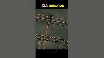 DA Erection in OHE Work | Power Block #railwayelectrification #shorts #train #railways #wap4