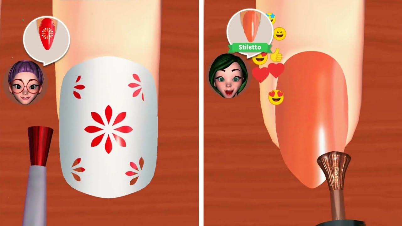Nail Salon 3D 💅🏻 All Levels Gameplay Android,iOS YouTube