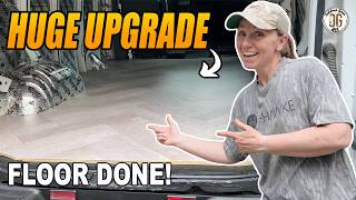 Chevy Express Van Conversion – Installing Our Camper Van Flooring (Huge Upgrade)