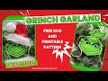 Easy to Make Felt Grinch Garland