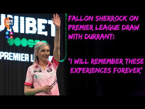 Fallon Sherrock on Premier League draw with Durrant: “I will remember these experiences forever”