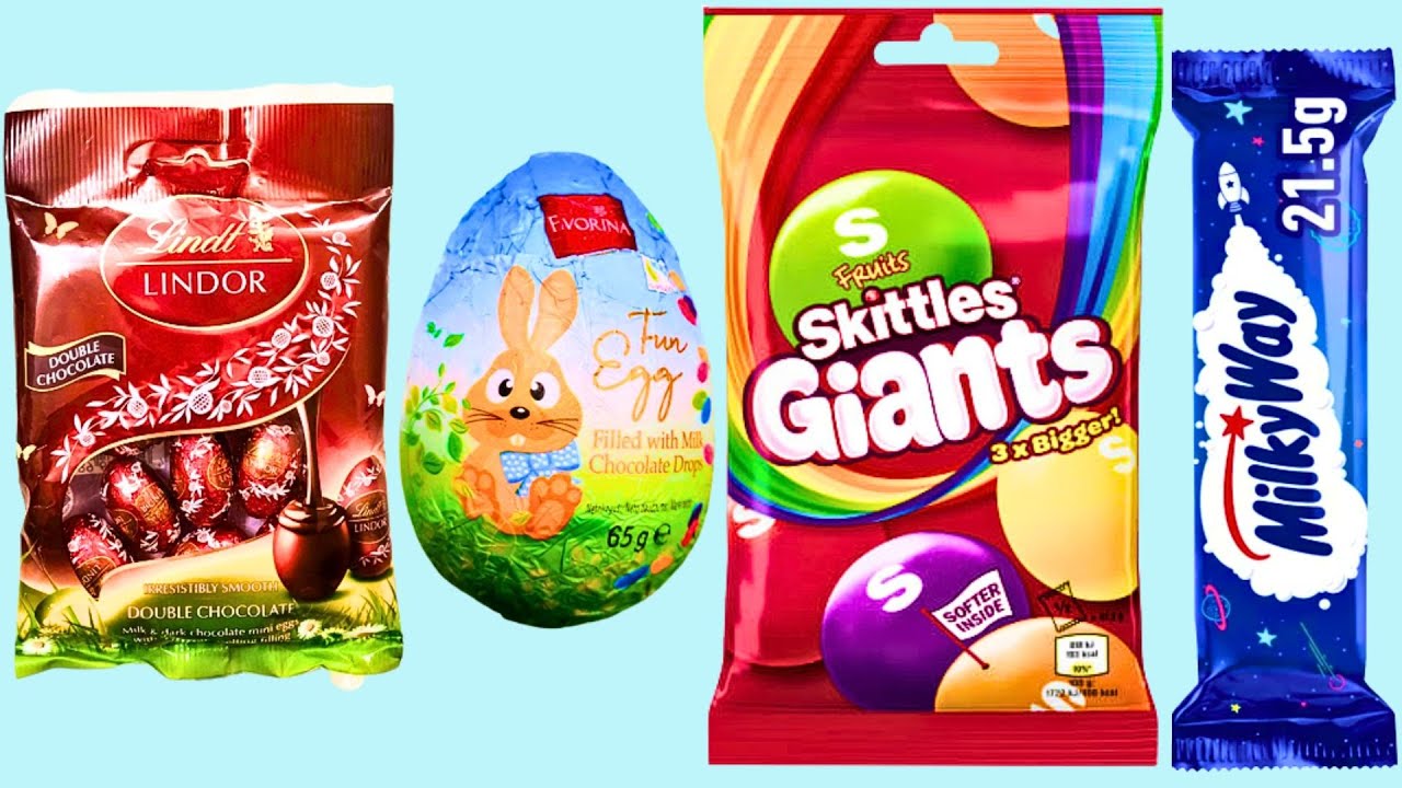 Gigant Kinder Surprise Egg & Skittles Candy Unpacking! YouTube