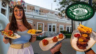 Disney's Port Orleans BEST LOUNGE FOOD 🦐 Disney World River Roost dining review