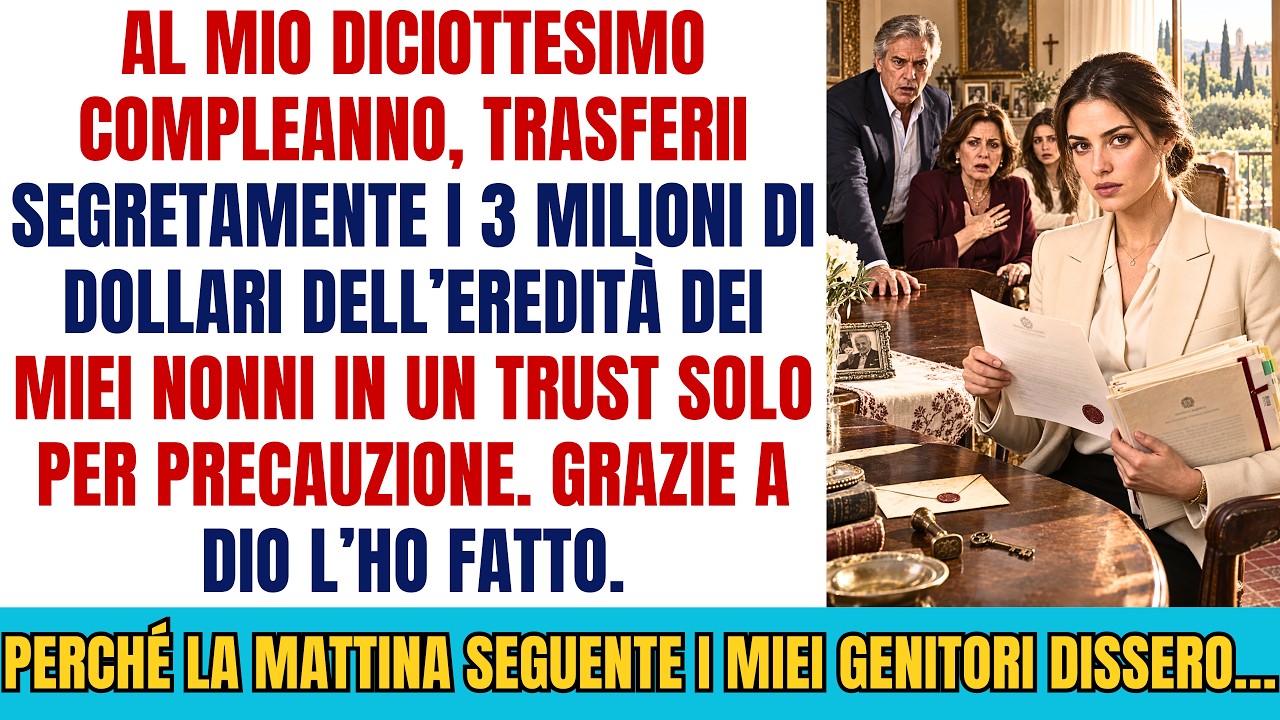 Il momento in cui Andrea prese il microfono e disse che, se gli fosse successo qualcosa, tutti i suoi beni sarebbero andati a sua madre Teresa, la sala applaudiva e io restavo immobile con il...