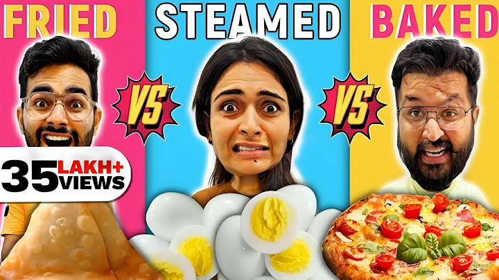 😱 Eating only FRIED, STEAMED OR BAKED Food 😱 60 Min Food Challenge