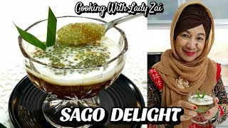Sago Delight / Sago Gula Melaka (English)  by Chef Zaidah ...This so tasty