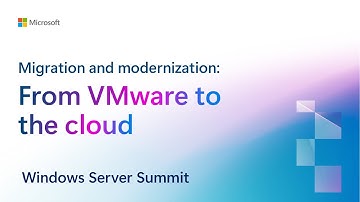 Migration and modernization: From VMware to the cloud