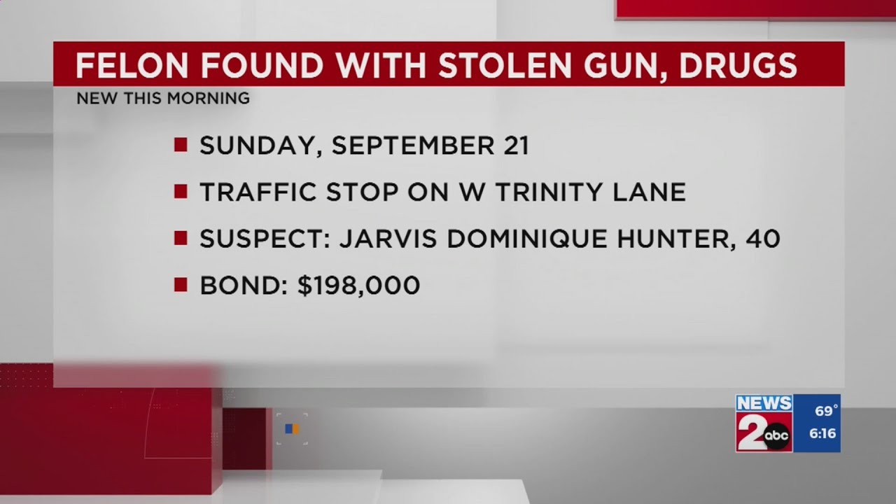 Man found with stolen gun, drugs during traffic stop - YouTube