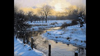 видео: Зимний пейзаж для начинающих|как рисовать закат #закат #пейзаж #art картинка: Зимний пейзаж для начинающих|как рисовать закат #закат #пейзаж #art