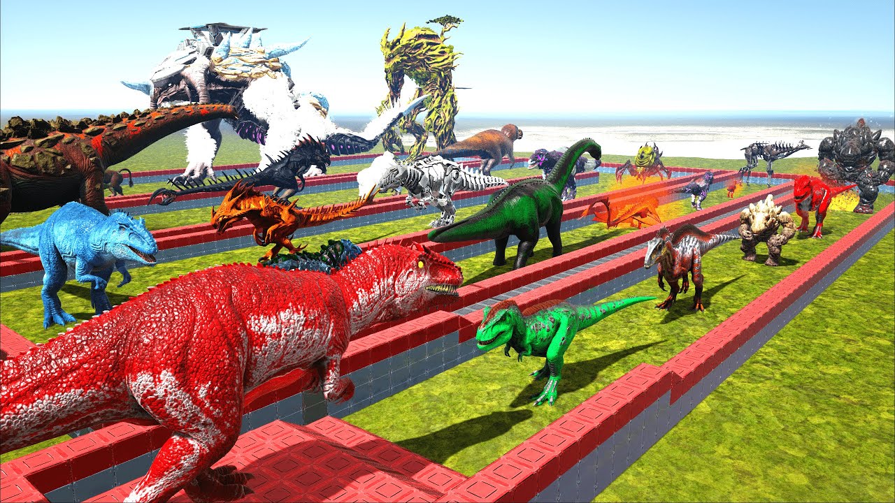 ALPHA GIGA DEATHRUN | ARK Primal Fear Dinosaurs