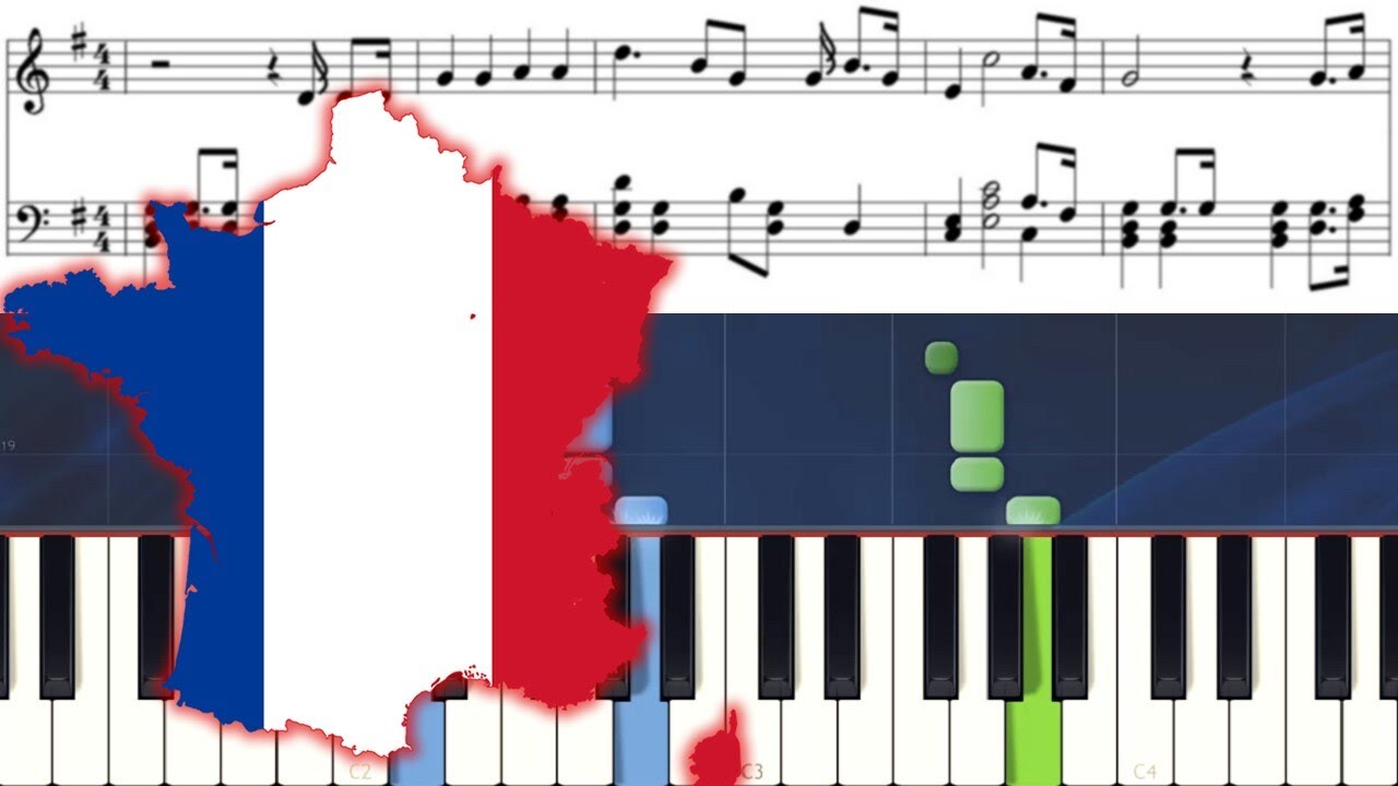 LA MARSELLESA / HIMNO DE FRANCIA / Piano Tutorial - YouTube
